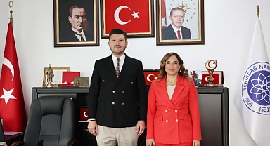 BÜYÜKŞEHİR BELEDİYE BAŞKANI CANDAN YÜCEER’DEN ÜNİVERSİTEMİZE ZİYARET