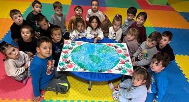 Edirne'de Öğrencilerden Anlamlı Mesaj: 