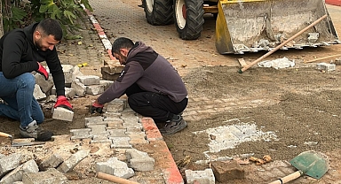 Kavaklı'da Yol Konforu Artıyor: Parke Taşı Çalışmaları Tüm Hızıyla Sürüyor