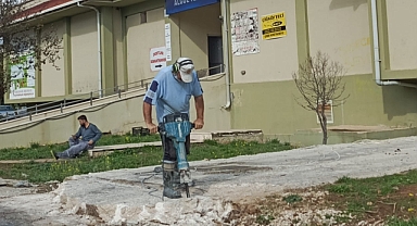 Kırklareli Belediyesi TOKİ Bölgesinde Kaldırım Düzenlemelerine Başladı
