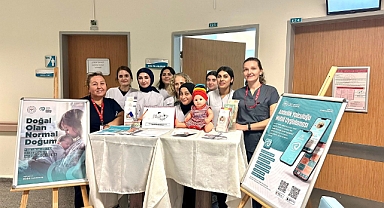 Kırklareli Eğitim ve Araştırma Hastanesi'nde Normal Doğum Haftası Etkinliği