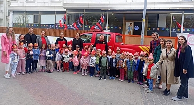 Kırklareli İtfaiyesi Minik Öğrencilerle Buluştu