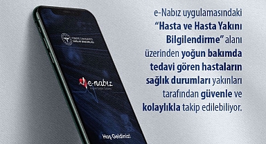 Kırklareli'nde Yoğun Bakım Hastalarının Bilgilerine e-Nabız Üzerinden Erişim