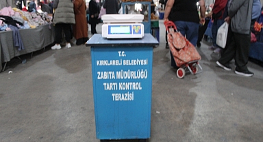 Kırklareli Pazarlarına Terazi Konuldu