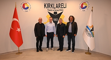 Kırklareli TSO Başkanı Soner Ilık, KOSB Müdürü Sebahattin Dönmez'i Ağırladı