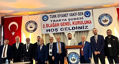MHP Kırklareli İl Başkanı Şaban Savaşan Türk, Diyanet Vakıf-Sen Trakya Şubesi Kongresi'ne Katıldı