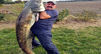 Oltayla 70 kiloluk yayın yakaladı