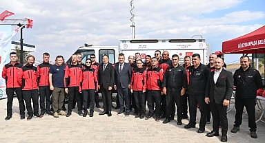 Süleymanpaşa Belediyesine Japonya Büyükelçiliğinden Arama Kurtarma Aracı Desteği