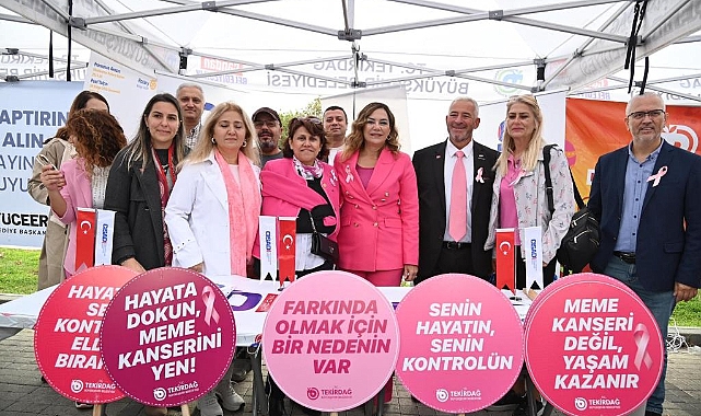 TEKİRDAĞ'DA PEMBE FESTİVAL'LE MEME KANSERİ FARKINDALIĞINA GÜÇLÜ DESTEK