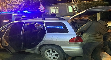 Tekirdağ'da projektörle tavşan avlayan 2 kişi yakalandı