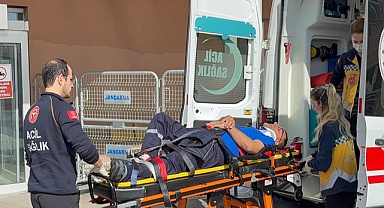 Tekirdağ'da yüksekten düşen 2 işçi yaralandı