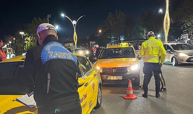 Trafik Ekipleri ve Kırklareli Zabıtasından Ortak Taksi Denetimi