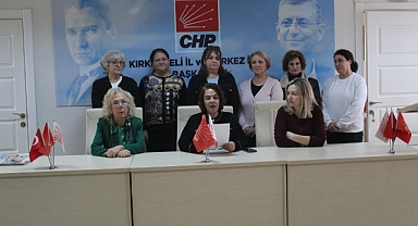 CHP Kırklareli Kadın Kolları'ndan Açıklama 