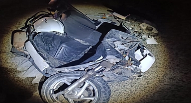 Edirne'de refüje çarpıp, devrilen motosikletin sürücüsü ağır yaralandı