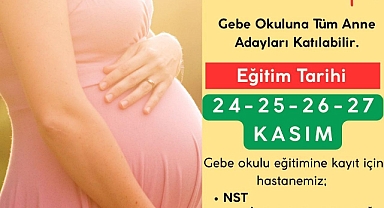 Gebe Okulu 2025 Kasım Dönemi İçin Kayıtlar Başladı