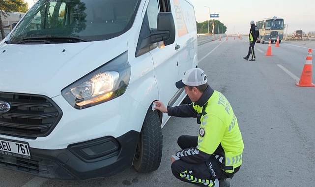 Kırklareli'de kış lastiği denetimi
