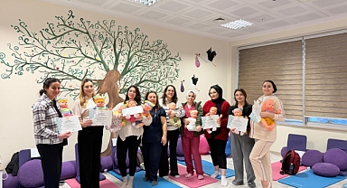 Kırklareli Eğitim ve Araştırma Hastanesi Gebe Okulu Eğitimlerini Tamamladı