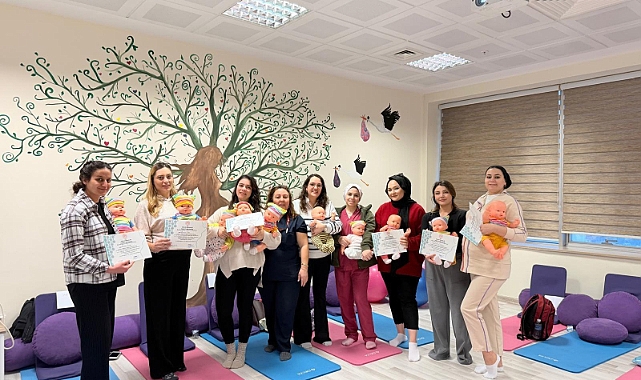 Kırklareli Eğitim ve Araştırma Hastanesi Gebe Okulu Eğitimlerini Tamamladı