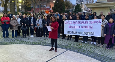 Kırklareli'nde KESK'ten 25 Kasım Kadına Yönelik Şiddetle Mücadele Açıklaması