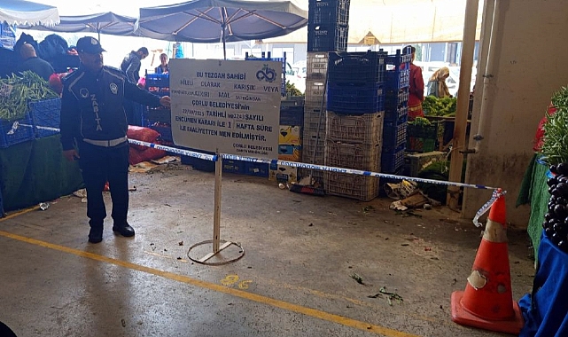 Kurallara Uymayan Pazarcı Esnafına Ceza