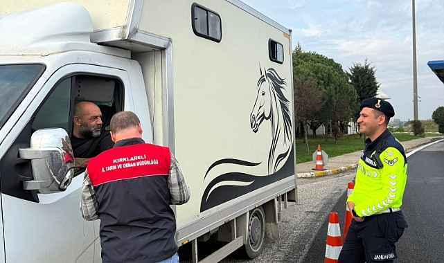 Lüleburgaz'da Hayvansal Ürün Nakillerine Sıkı Denetim