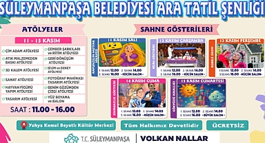 Süleymanpaşa Belediyesi Ara Tatil Şenliği Başlıyor