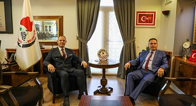 Başkan Derya Bulut'a Cumhuriyet Başsavcısı Taşkoparan'dan Ziyaret