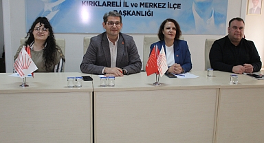 CHP Kırklareli'nde Geleneksel Çarşamba Halk Toplantısı Yapıldı