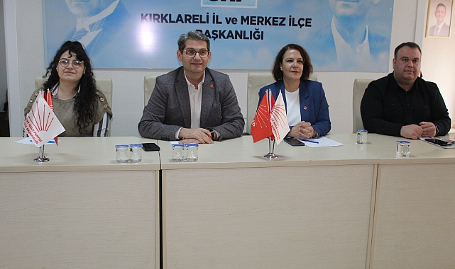 CHP Kırklareli'nde Geleneksel Çarşamba Halk Toplantısı Yapıldı