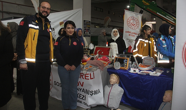 Fuar Ziyaretçileri İlk Yardım ve OED Kullanımı Konusunda Bilgilendirildi