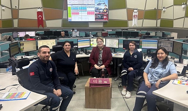 İl Sağlık Müdürü Dr. Öğr. Üyesi Çiğdem Cerit'ten 112 Komuta Kontrol Merkezi'ne Ziyaret