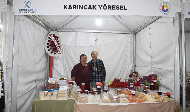 Kırklareli Kent Konseyi Köy Pazarı Üreticileri Fuar'da Yoğun İlgi Gördü