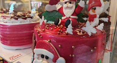 Kırklareli'nde Yeni Yılın Gözdesi: Noel Baba Temalı Pastalar