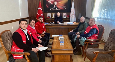 Kızılay'dan İl Millî Eğitim Müdürü Altınöz'e Hayırlı Olsun Ziyareti