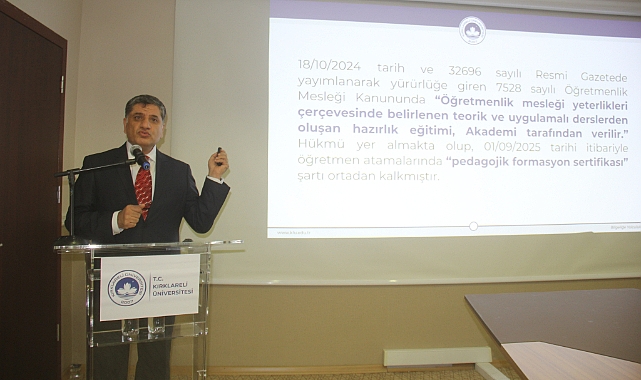 KLÜ’de Pedagojik Formasyon Süreci Anlatıldı