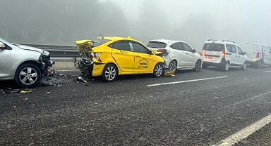 Tekirdağ’da 5 araçlı zincirleme kaza; 3 yaralı