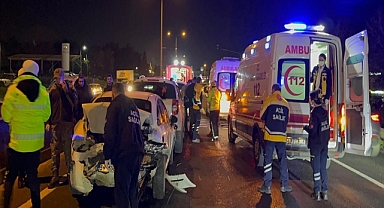 Tekirdağ'da 5 araçlı zincirleme kaza; 5 yaralı