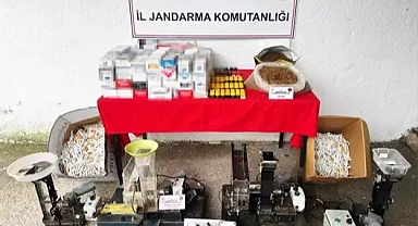 Edirne’de kaçak sigara imalathanesine çevrilen eve operasyon; 1 gözaltı