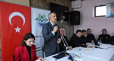Edirne Valisi Sezer, Enez’de muhtarlar ve vatandaşlarla bir araya geldi