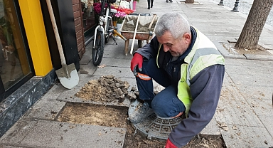 Fevzi Çakmak Bulvarı'nda Kaldırım Düzenlemesi Sürüyor