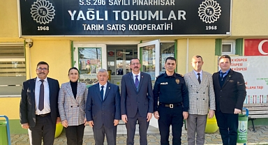 Kaymakam Özderin'den Kooperatife Ziyaret