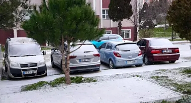 Keşan’da kar yağışı