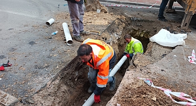 Kırklareli Belediyesi'nden Zincirlikuyu Caddesi'nde Kanalizasyon Çalışması