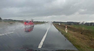Kırklareli'de Yollarda Islak Zemin, Yüksek Risk