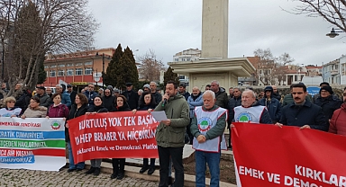 Kırklareli Emek ve Demokrasi Platformu Alanlara Çıktı