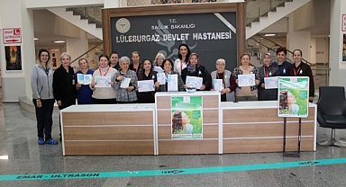 Lüleburgaz Devlet Hastanesi'nde Serviks Kanserine Karşı Farkındalık Etkinliği