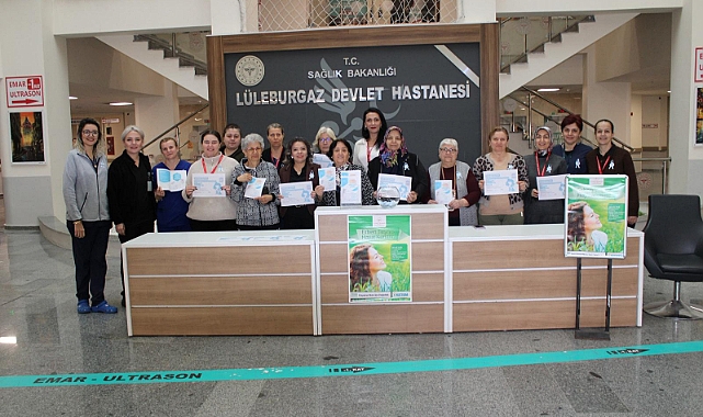 Lüleburgaz Devlet Hastanesi'nde Serviks Kanserine Karşı Farkındalık Etkinliği