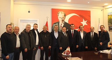 Vize Şoförler Odası'ndan Belediye Başkanı Ercan Özalp'e Ziyaret