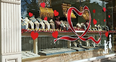 14 Şubat Öncesi Tekirdağ'da Kuyumcularda Aşk Yoğunluğu