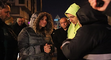 ÇORLU'DA ÇÖKME SONRASI GECE YARISI YOĞUN MESAİ